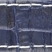 Ušľachtilá teľacia koža Kroko-Optik so športovým kontrastným stehom, tmavo-modrá