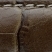 Ušľachtilá teľacia koža Kroko-Optik so športovým kontrastným stehom, tmavo-hnedá