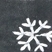 Hodvábny náramok, čierny s ručne vyšívanými snehovými vločkami