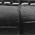 Kožený remienok čierny s bielim kontrastným stehom a motýlikovou uzatváracou sponou